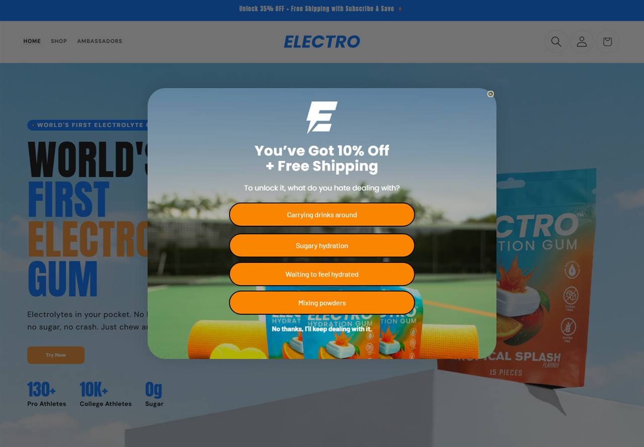 ElectroGum storefront