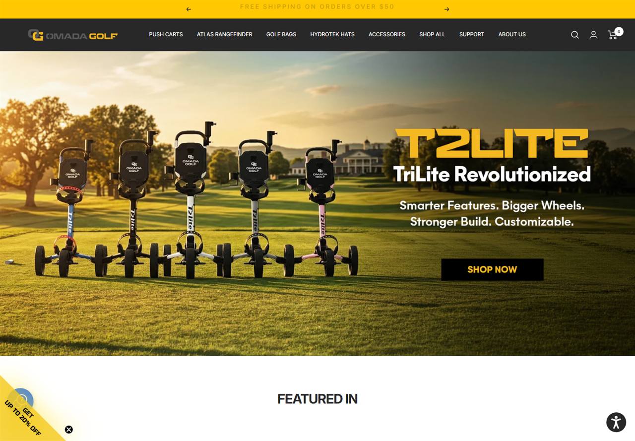 Omada Golf storefront